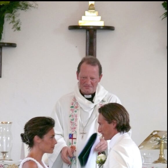 Mariage religieux d'Alessandra Sublet et Thomas Volpi en 2008 à Saint-Barthélémy