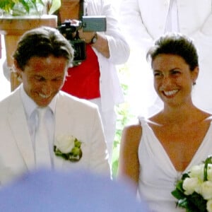 Mariage religieux d'Alessandra Sublet et Thomas Volpi en 2008 à Saint-Barthélémy