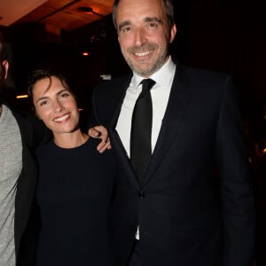 Alessandra Sublet et son mari Clément Miserez - Inauguration de la boutique Audemars Piguet, 15 rue Royale, et présentation de la nouvelle collection Royal Oak Yellow Gold, à Paris, le 26 mai 2016. © Rachid Bellak/Bestimage