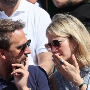 Pauline Lefèvre dans les tribunes lors des internationaux de France de Roland Garros à Paris le 7 juin 2018. © Cyril Moreau / Bestimage 