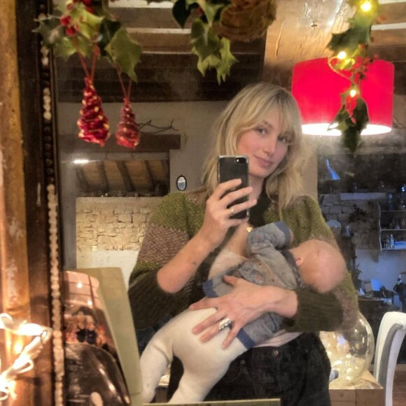Pauline Lefèvre et ses jumeaux sur Instagram, janvier 2021.