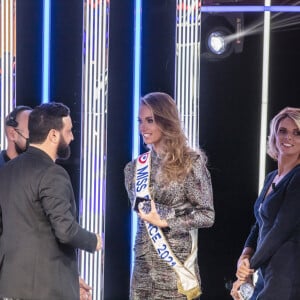 Exclusif - Amandine Petit (Miss France 2021) et Sylvie Tellier - Enregistrement de l'émission "Touche Pas à Mon Poste (TPMP)", présentée par C.Hanouna et diffusée sur C8 le 7 janvier 2021 © Jack Tribeca / Bestimage