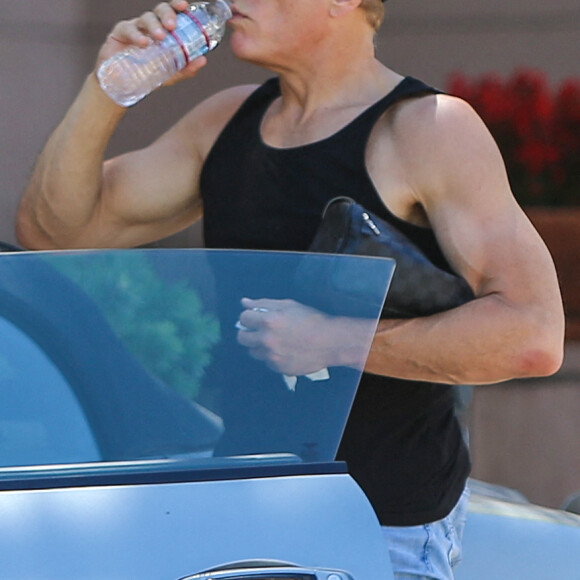 Exclusif - Jean-Claude Van Damme, à Beverly Hills le 10 juillet 2020. 