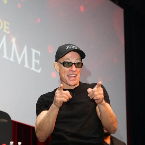 Jean-Claude Van Damme lors d'une soirée JCVD lors de sa tournée australienne au Wesley Conference Centre de Sydney, Australie, le 6 mars 2020. © Christopher Khoury/Australian Press Agency/Zuma Press/Bestimage