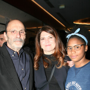 Exclusif - Jean-Pierre Bacri, Agnès Jaoui et sa fille adoptive - Avant-première du film "Place Publique" à Paris, France, le 16 avril 2018. © JLPPA/Bestimage 