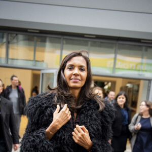 Karine Le Marchand (marraine de la CNDP (Commission nationale du débat public) et animatrice de lémission "L'amour est dans le pré") au 57ème salon International de l'Agriculture au parc des expositions de la porte de Versailles à Paris, France, le 23 février 2020. © Jean-Baptiste Autissier/Panoramic/Bestimage