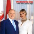 Charlene de Monaco et son mari le prince Albert dans le magazine "Point de vue" du 20 janvier 2021.