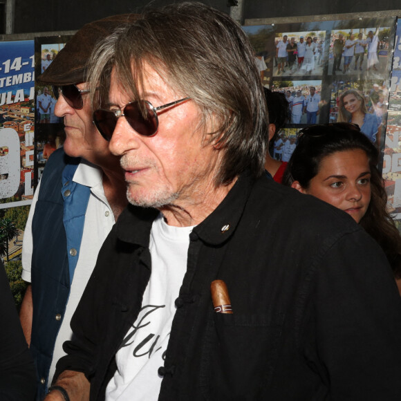 Sylvie Vartan, Jacques Dutronc - Challenge Henri Salvador 2019, un tournoi VIP de Pétanque "Souvenir Henri-Salvador" organisé chaque année à l'Ile-Rousse par le Sport Pétanque Ile-Rousse, en Corse, France, le 13 Septembre 2019. © Olivier Sanchez/Crystal/Bestimage