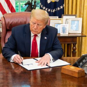 Donald Trump dans le bureau ovale de la Maison Blanche. Washington, le 22 décembre 2020.