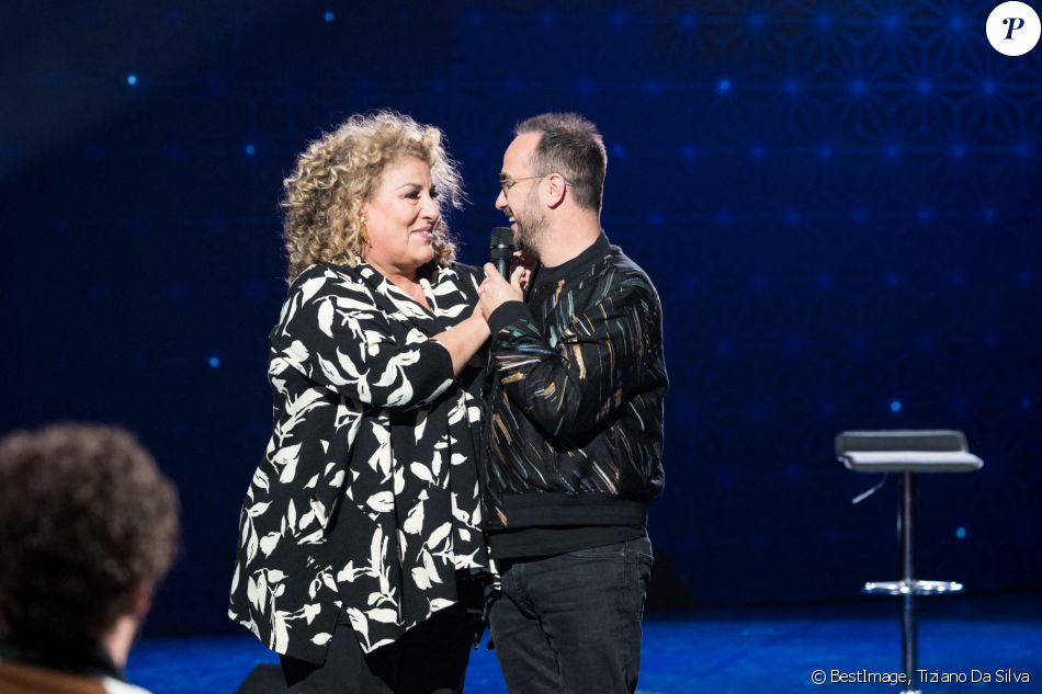 Exclusif - Marianne James et Jarry - Enregistrement de l'émission "La Boîte à Secrets", présentée par F.Bollaert et qui sera diffusée le 22 janvier sur France 3. Le 18 janvier 2021 © Tiziano Da Silva / Bestimage