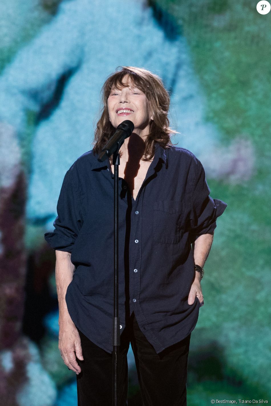 Exclusif - Jane Birkin - Enregistrement de l'émission "La Boîte à Secrets", présentée par F.Bollaert et qui sera diffusée le 22 janvier sur France 3. Le 18 janvier 2021 © Tiziano Da Silva / Bestimage