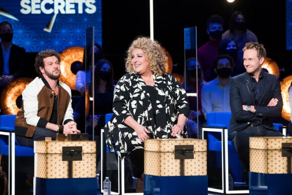 Exclusif - Claudio Capeo, Marianne James, Cyril Féraud - Enregistrement de l'émission "La Boîte à Secrets", présentée par F.Bollaert et qui sera diffusée le 22 janvier sur France 3. Le 18 janvier 2021 © Tiziano Da Silva / Bestimage