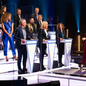 "Le Grand concours des animateurs" au profit de l'Opération Pièces Jaunes, présenté par Alessandra Sublet en présence de la première dame Brigitte Macron, le 22 janvier 2021 sur TF1.