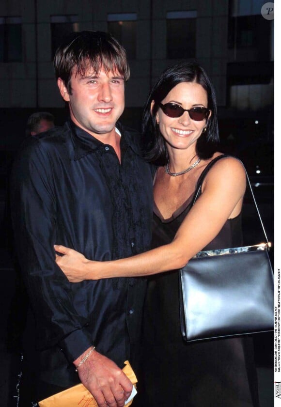 Courteney Cox et David Arquette à la première du film "Even After". Los Angeles, le 30 juillet 1998.