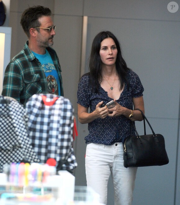 Courteney Cox et son ex-mari David Arquette à Los Angeles, le 12 juin 2014.