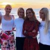 Les jumelles Eliza et Amelia Spencer, leur soeur Kitty Spencer et leur frère Louis, avec leur mère Victoria Lockwood, sur Instagram.