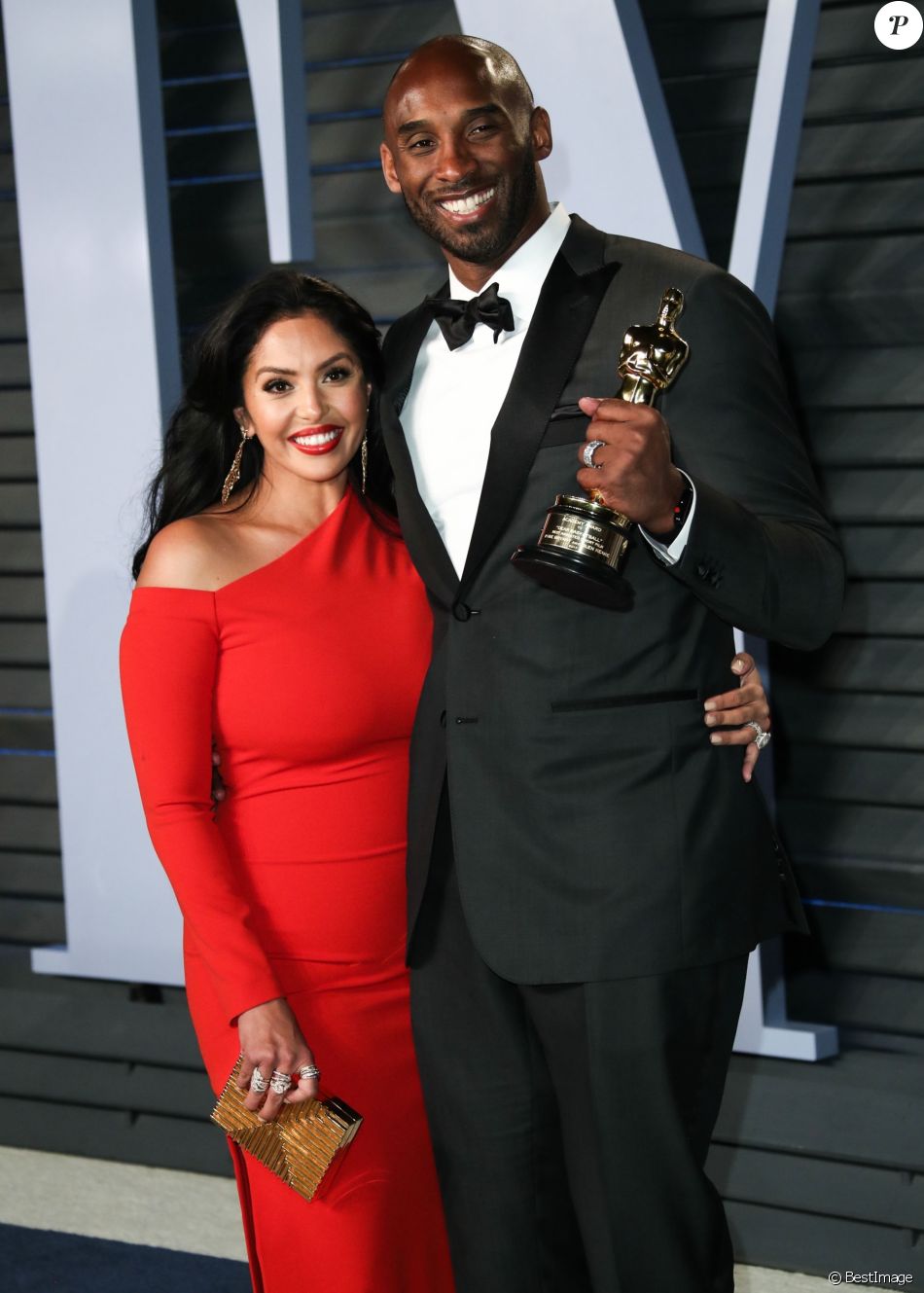 Vanessa Laine Bryant et son mari Kobe Bryant à la soirée Vanity Fair Oscar au Wallis Annenberg Center à Beverly Hills, le 4 mars 2018