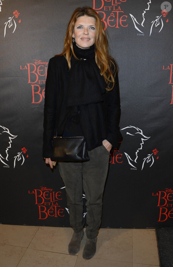 Gwendoline Hamon - Première de la comédie musicale "La Belle et la Bête" avec Vincent Niclo dans le rôle de la Bête au théâtre Mogador à Paris le 20 mars 2014.