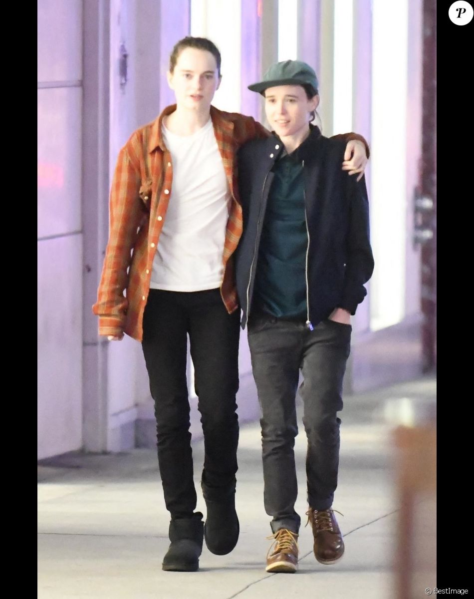 Exclusif - Elliot Page et sa femme Emma Portner sont allées au Bottega Veneta à Beverly Hills, le 28 novembre 2018