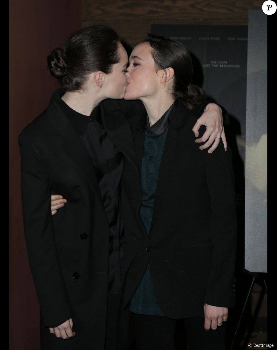Elliot Page et sa femme Emma Portner assistent à la première du film The Cured au AMC Dine-In Sunset 5 à West Hollywood, le 20 février 2018
