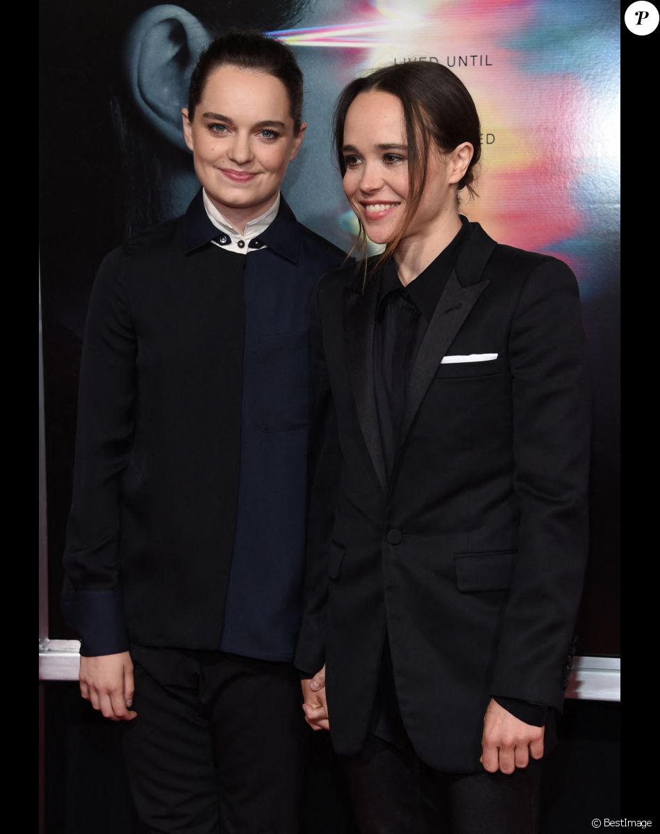 Mariage - Elliot Page et Emma Portner se sont mariées - Elliot Page et sa compagne Emma Portner à la première de 'Flatliners' à l'hôtel Ace à Los Angeles, le 27 septembre 2017