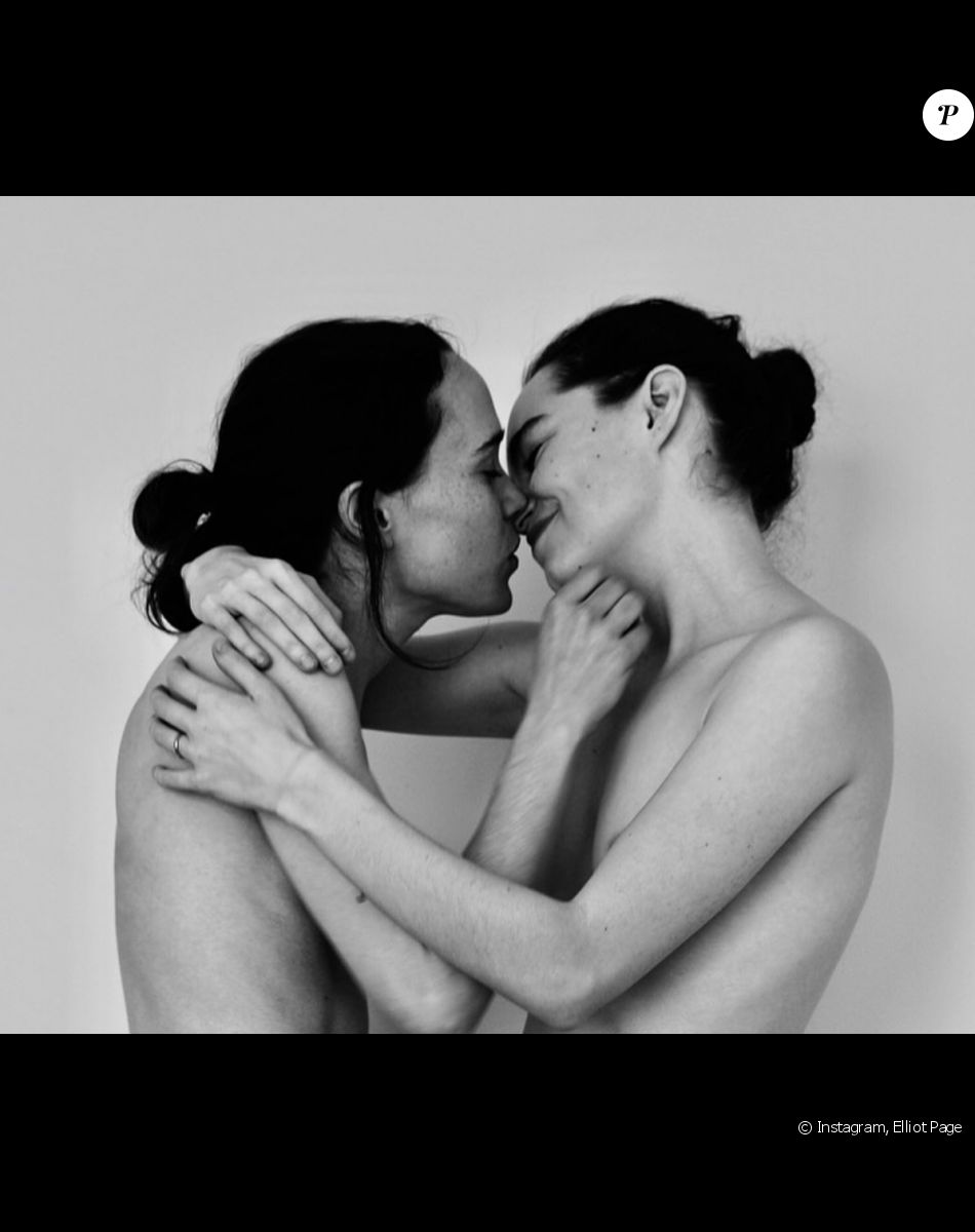 Elliot Page et son épouse Emma Portner en juin 2019.
