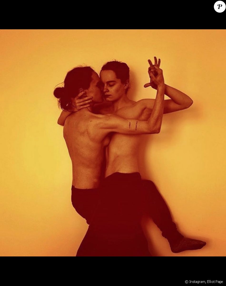 Elliot Page et son épouse Emma Portner en juin 2019.