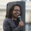 Audrey Pulvar lors d'une manifestation contre le racisme et les violences policières place de la République à Paris. © Panoramic / Bestimage