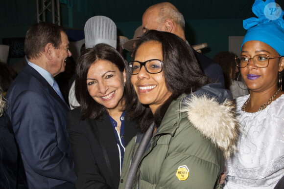 Exclusif - Anne Hidalgo et Audrey Pulvar - Inauguration de la 5ème éddition du salon de la gastronomie des Outre-Mer et de la francophonie à Paris le 31 janvier 2020. © Jack Tribeca/Bestimage