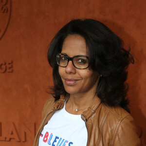 Audrey Pulvar - Célébrités dans le village des internationaux de France de tennis de Roland Garros à Paris, France, le 8 juin 2019. © Jacovides-Moreau / Bestimage