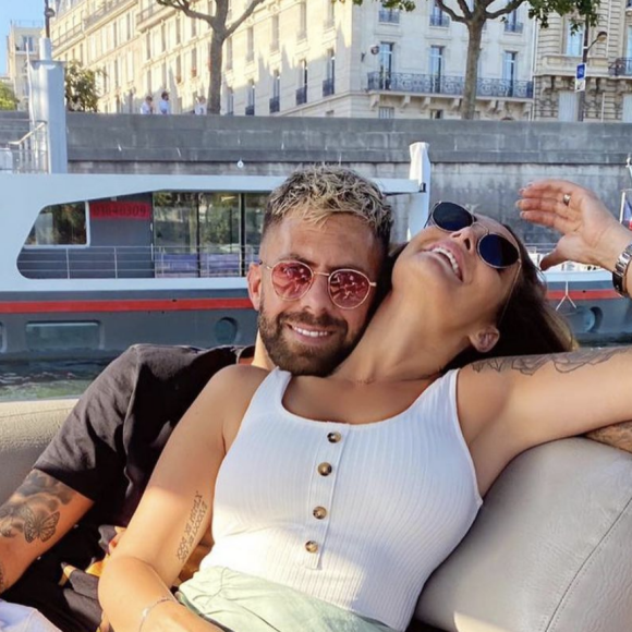 Emilie Nef Naf et son compagnon le footballeur Jérémy Ménez.