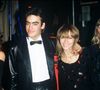 Clio Goldsmith et Anthony Delon et sa mère Nathalie lors d'une soirée à Paris.
