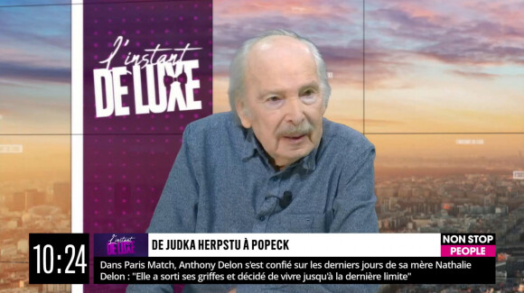 Popeck, invité dans l'émission "L'instant De Luxe" sur Non Stop People. Le 28 janvier 2021.