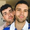 Duncan Laurence et son amoureux Jordan Garfield sur Instagram, août 2020.