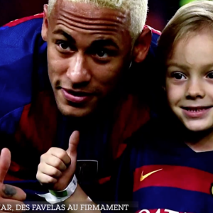 Neymar évoque sa famille et son fils Davi dans "Sept à Huit" sur TF1, le 31 janvier 2021.