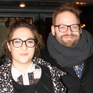 Exclusif - Marilou Berry et son compagnon Arnaud Schneider - Marilou Berry et son compagnon Arnaud Schneider dînent au Fouquet's et passent la soirée au Queen à Paris.