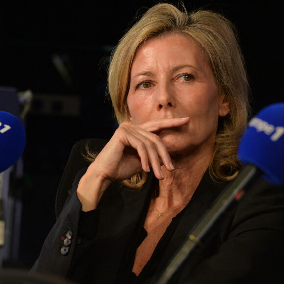 Info - Claire Chazal cambriolée, les voleurs emportent 41 000 euros de bijoux - Exclusif - Claire Chazal - Enregistrement d'une émission animée par Marion Ruggieri et Nicolas Poincaré lors de la journée spéciale du 60ème anniversaire de la radio Europe 1 à Paris le 4 février 2015.