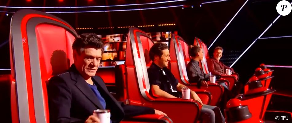 Amel Bent, Marc Lavoine, Vianney et Florent Pagny dans la nouvelle saison de "The Voice" sur TF1 - Émission du 6 février 2021