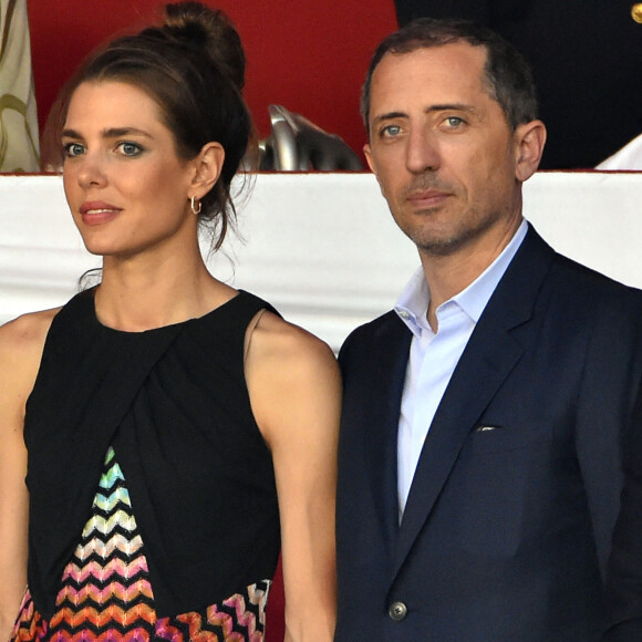 Charlotte Casiraghi et Gad Elmaleh - Soirée de cloture du 20ème Jumping International de Monte-Carlo au Port Hercule de Monaco à Monte-Carlo, le 27 juin 2015.