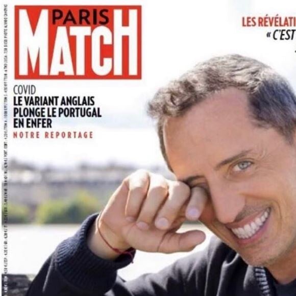 Gad Elmaleh en couverture de "Paris Match", numéro du 4 février 2021.