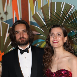 Charlotte Casiraghi et son compagnon Dimitri Rassam - 65ème édition du Bal de la Rose donné au profit de la Fondation Princesse Grace sur le thème de la Riviera, une idée de K. Lagerfeld, à la Salle des Etoiles du Sporting Monte-Carlo à Monaco, le 30 mars 2019. © Jean-Charles Vinaj / Pool Monaco / Bestimage 