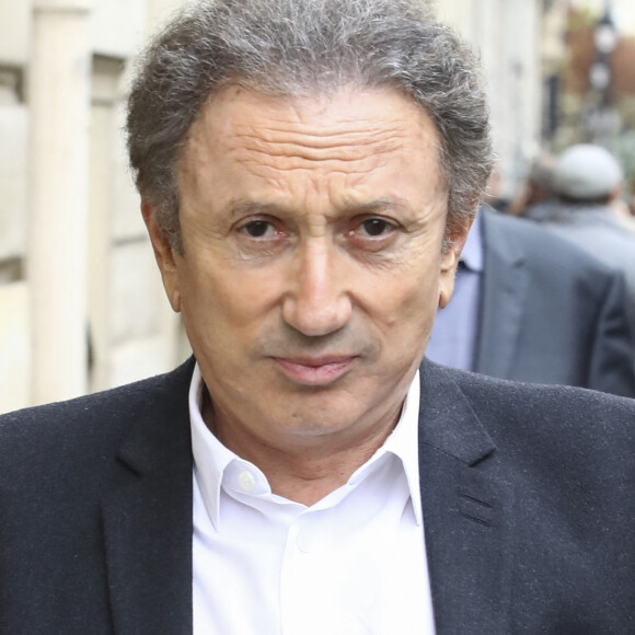 Michel Drucker - Obsèques de Charles Gérard en la cathédrale arménienne Saint-Jean-Baptiste de Paris. Le 26 septembre 2019. © Gwendoline Le Goff/Bestimage