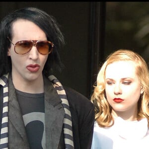Marilyn Manson et Evan Rachel Wood à Londres.