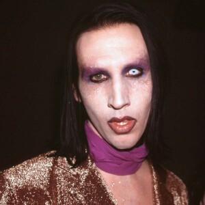 Marilyn Manson présente son livre "Long hard road out of hell" à New-York.
