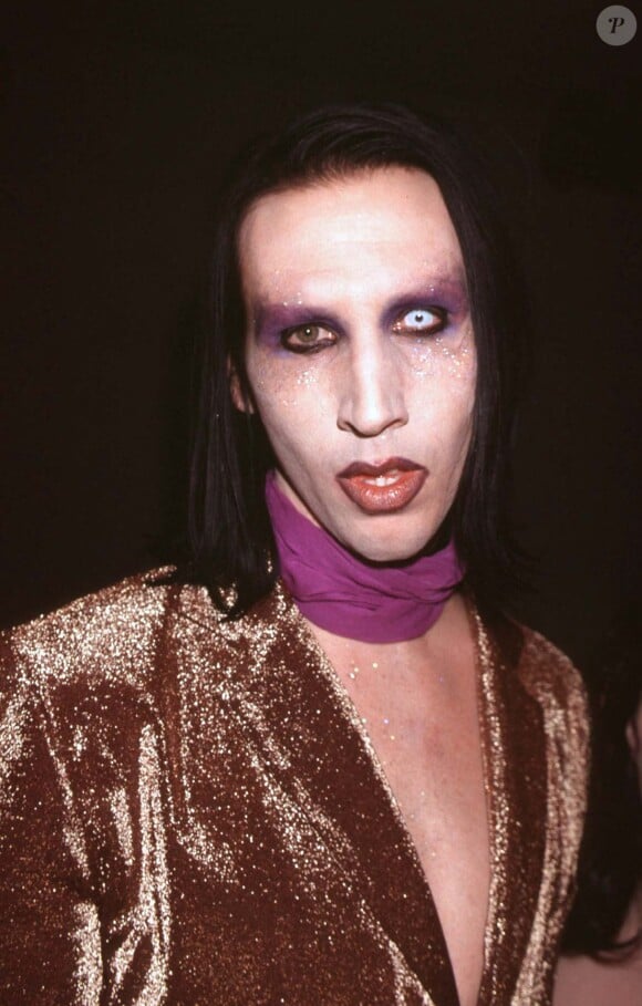 Marilyn Manson présente son livre "Long hard road out of hell" à New-York.
