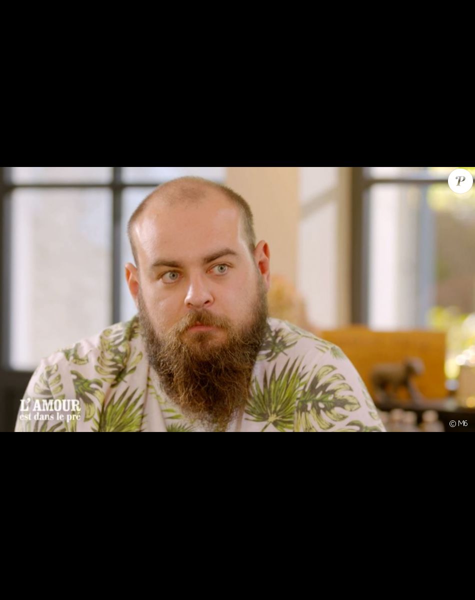 Valentin lors du tournage de son portrait de "L'amour est dans le pré 2021", diffusion le 8 février sur M6