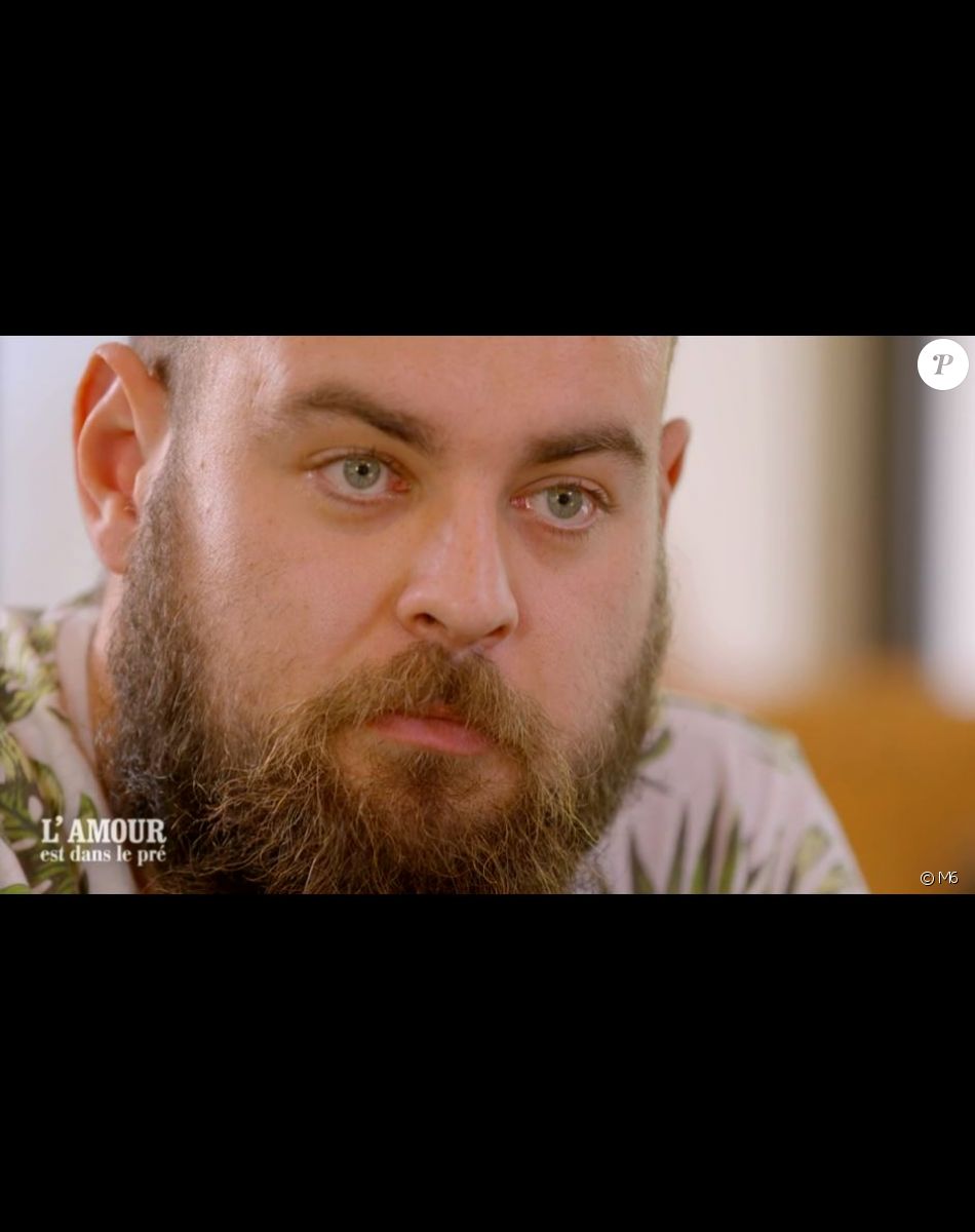 Valentin lors du tournage de son portrait de "L'amour est dans le pré 2021", diffusion le 8 février sur M6