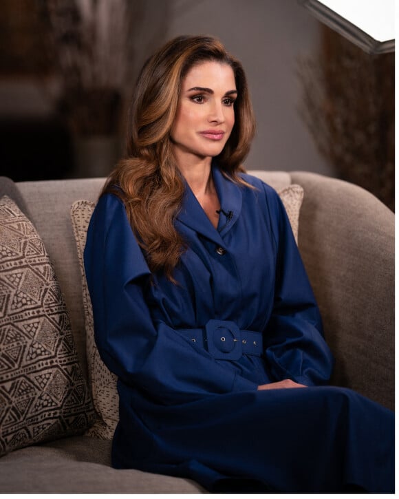 La reine Rania de Jordanie à Amman le 6 février 2021. Photo : Royal Hashemite Court / Albert Nieboer / Netherlands OUT / Point De Vue