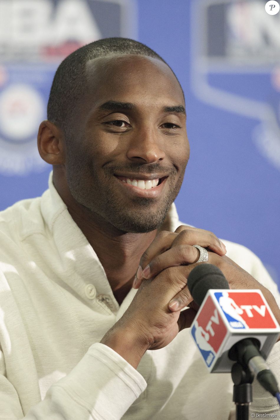 Kobe Bruant lors de la conférence de presse des NBA Europe Live, le 4 octobre 2010