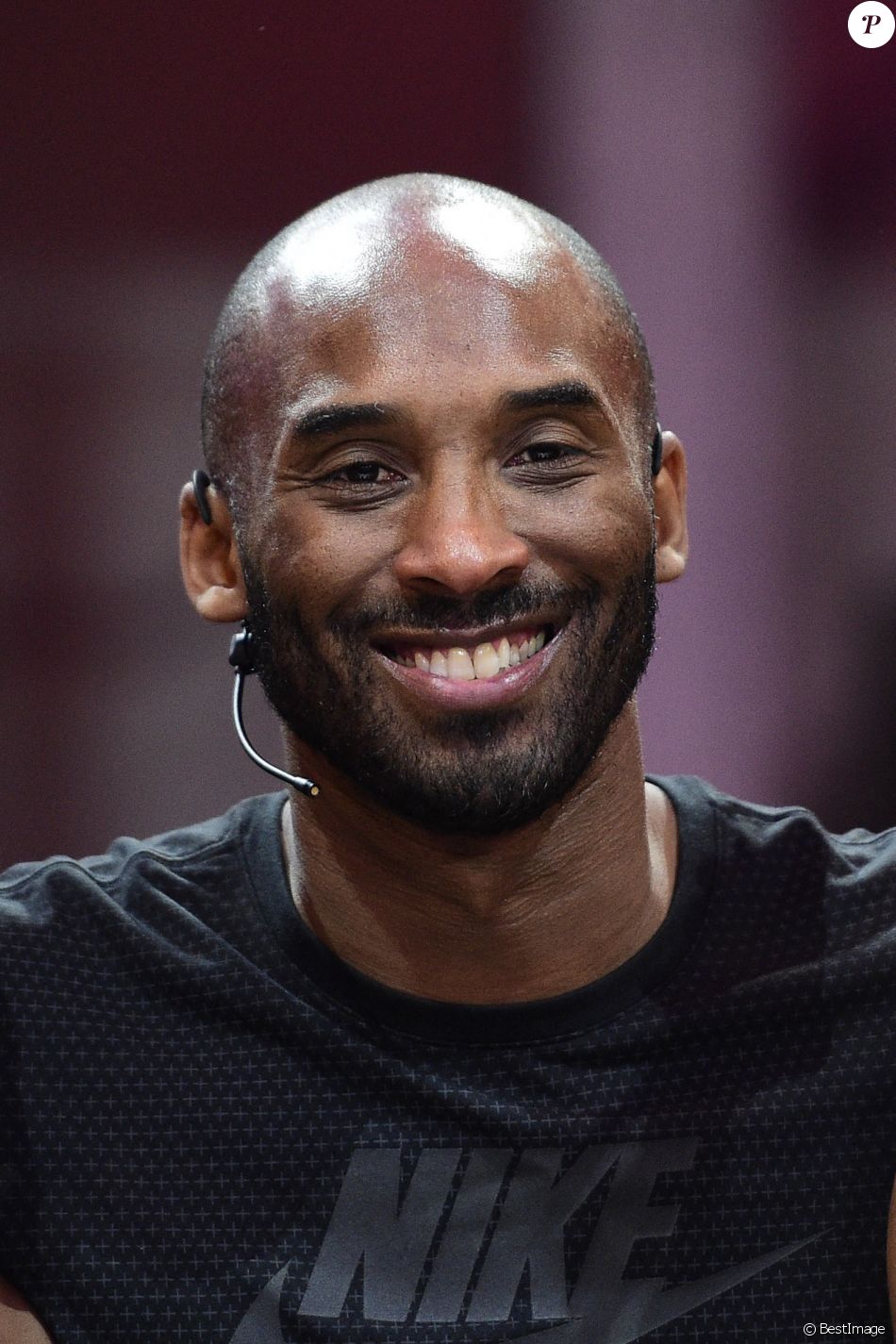 Kobe Bryant à Paris. Le 21 octobre 2017 -